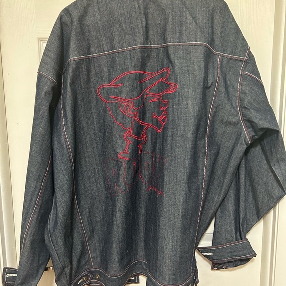 VINTAGE FUBU FAT ALBERT denim jacket 2X - Picture 2 of 5